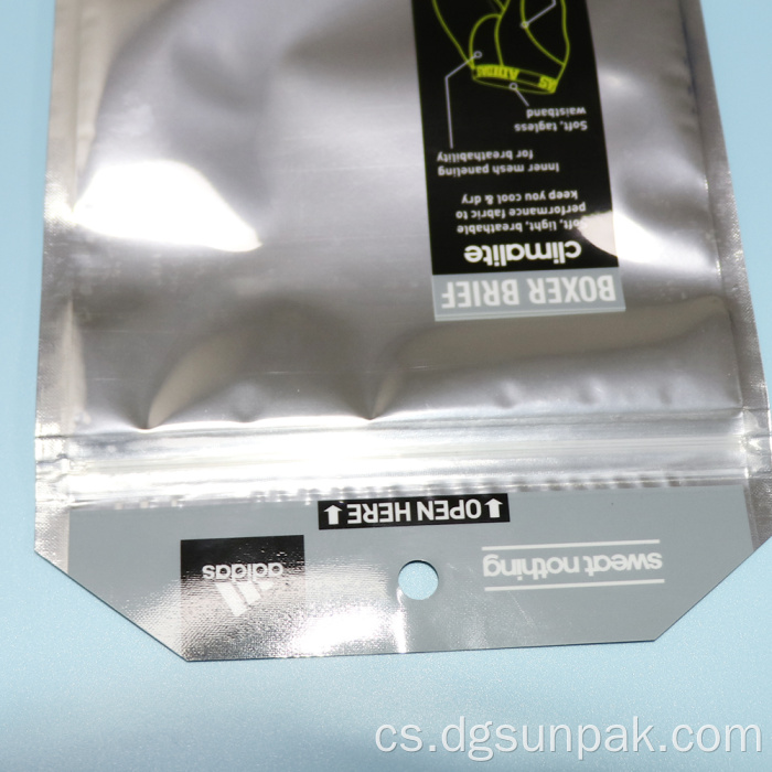 Taška na balení spodního prádla z hliníkové fólie / taška na balení spodního prádla